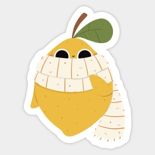 Happy autumn lemon Sticker